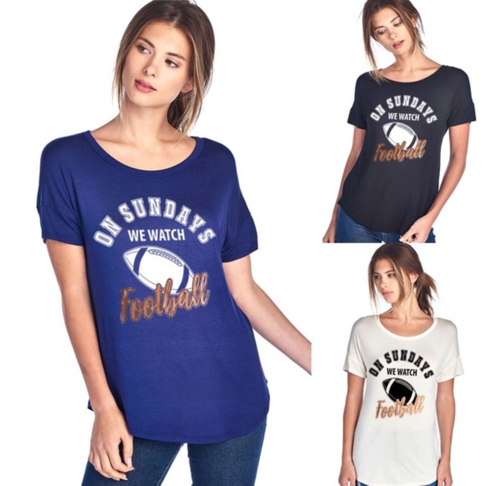 Short Sleeve Football Tee